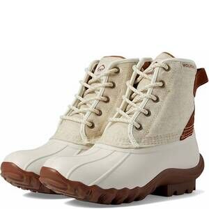 NEW WOLVERINE women's torrent ankle boot in ivory wool